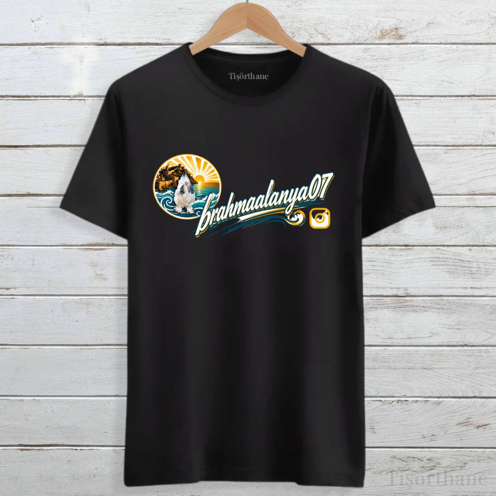 Kişiye Özel Baskılı Tişört - Ön Logo Baskı